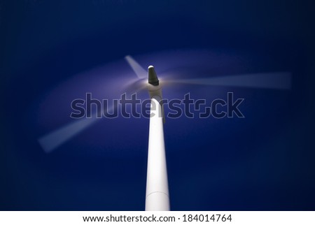 Wind turbine at high speed