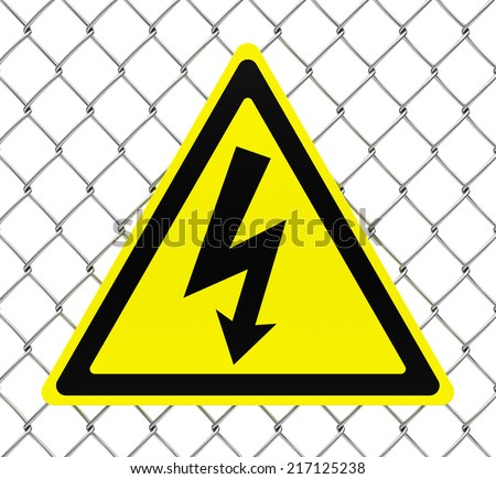 Hazard high voltage sign