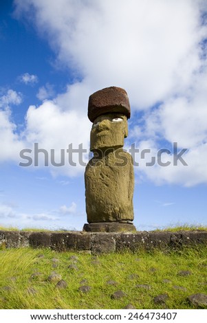 statue on the easter island