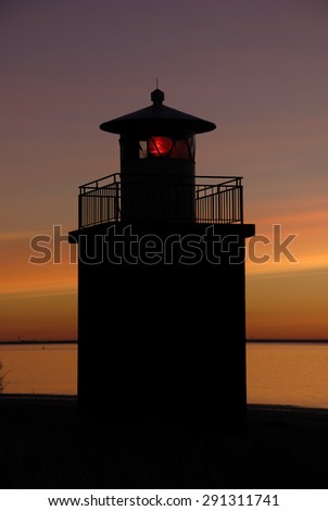 Sunrise at the Lighthouse in Wyk, Germany