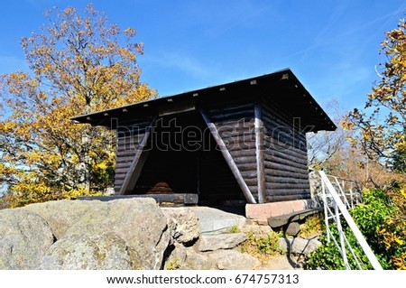 Similar – Foto Bild Schutzhütte Hütte Ausblick