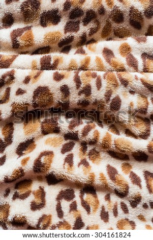 leopard pattern on fabric blanket