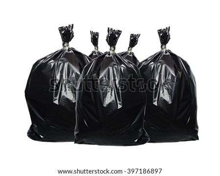 Trash Bag Isolated On White Background Stock Photo 397186897 : Shutterstock