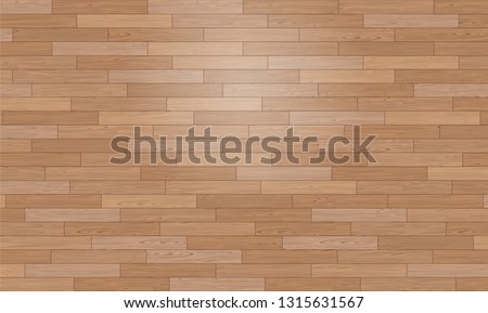 Natural Photo Realistic Wooden Floor Vector Background. Shipdeck Parquet Texture 