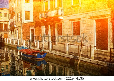 Venetian architecture style retro