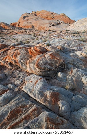 Rocky, desert landscape, Valley of Fire State Park, Nevada, USA