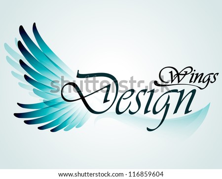 Wings. Design element