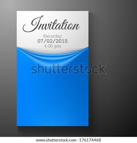 Invitation card template. Vector illustration