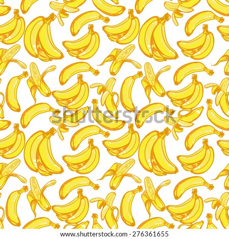food, fruit, banana, taste, seamless background