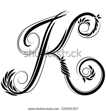Beautiful Letters, Monogram. Decoration. The Graphic Symbol. Alphabet ...