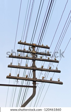 Telegram wire. This photo was taken at Rama 6th Bridge.
