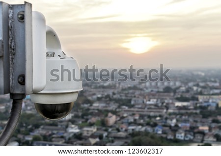 dome type outdoor cctv camera to secure nonthaburi province