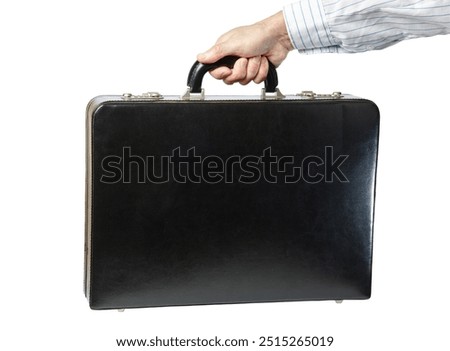 Similar – Image, Stock Photo Stylish businessman with suitcase in city