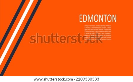 Edmonton Oilers ice hockey team uniform colors. Template for presentation or infographics.