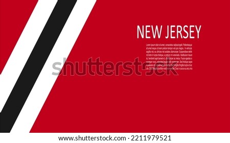 New Jersey Devils ice hockey team uniform colors. Template for presentation or infographics.