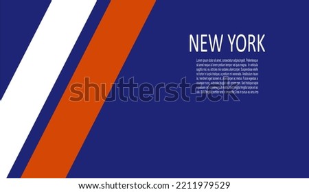 New York Rangers ice hockey team uniform colors. Template for presentation or infographics.