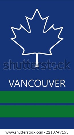 Vancouver Canucks ice hockey team uniform colors. Template for presentation or infographics.