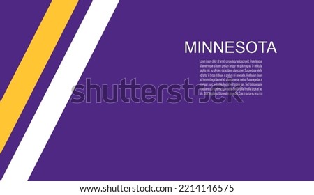 Minnesota Vikings american footbal team uniform colors. Template for presentation or infographics.
