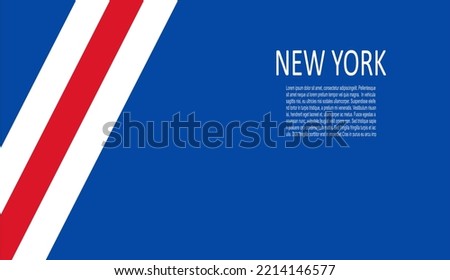 New York Rangers ice hockey team uniform colors. Template for presentation or infographics.
