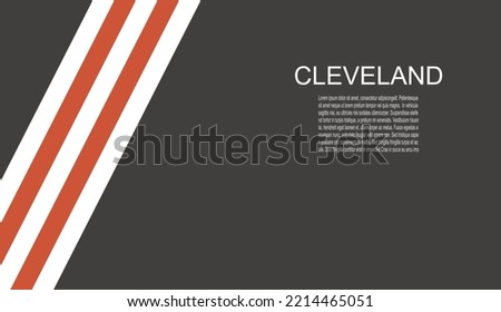 Cleveland Browns american footbal team uniform colors. Template for presentation or infographics.