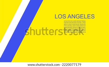 Los Angeles Rams american footbal team uniform colors. Template for presentation or infographics.