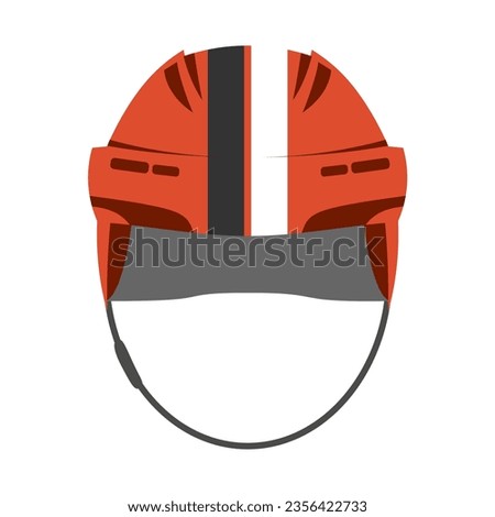 Ice hockey helmet textured by Philadelphia Flyers team uniform colors