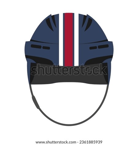 Ice hockey helmet textured by Winnipeg Jets team uniform colors