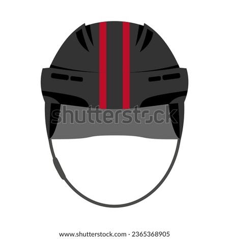 Ice hockey helmet textured by Ottawa Senators team uniform colors
