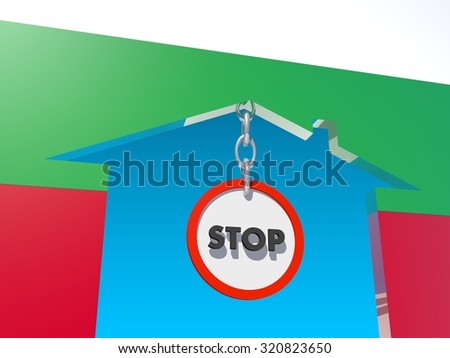stop road in home icon textured by bulgaria national flag. image relative to illegal migration from africa to europe
