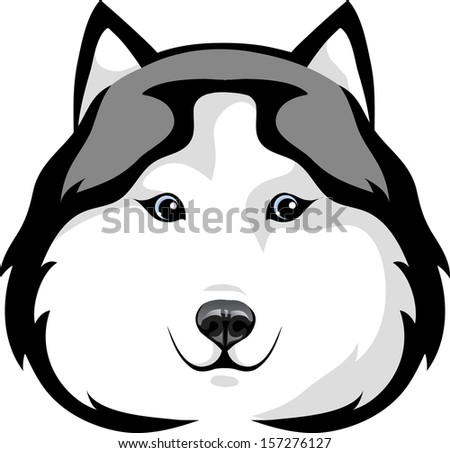 A Dog'S Head Stock Vector 157276127 : Shutterstock