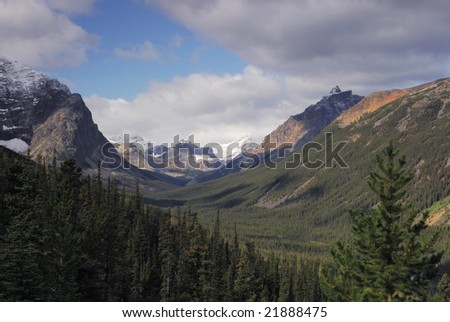View of Tonquin Valley in Jasper National Park, Canadian Rockies