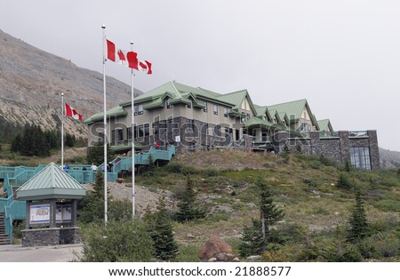 Visitor Center at Columbia Icefield in Canadian Rockies