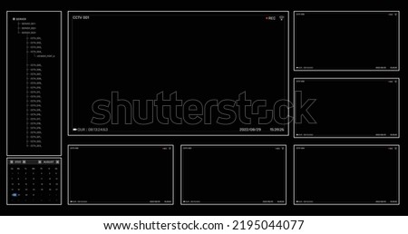 CCTV camera user interface surveillance camera system for security, IP cam network technology for security, NVR and DVR camera UI template