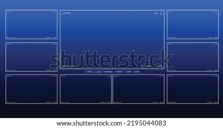 CCTV camera user interface surveillance camera system for security, IP cam network technology for security, NVR and DVR camera UI template