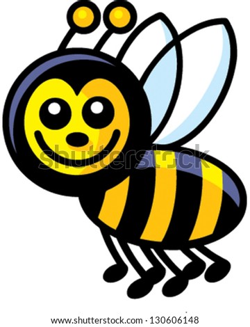 Bee Stock Vector 130606148 : Shutterstock