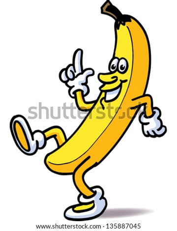 Mr Banana Stock Vector Illustration 135887045 : Shutterstock