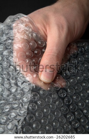Popping the bubbles in bubble wrap