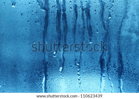 Similar – Image, Stock Photo drops on the window and blue sky background