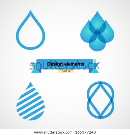 Design elements. Water drop