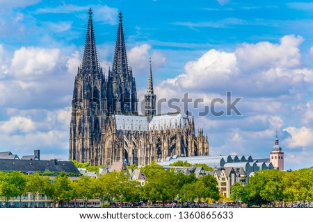 Similar – Image, Stock Photo Cologne church towers