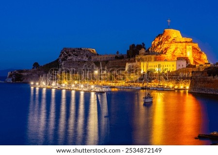 Similar – Image, Stock Photo Venetian tower at sunset under a blue sky