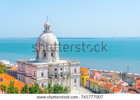 Similar – Image, Stock Photo National Pantheon in Lisbon (Portugal)