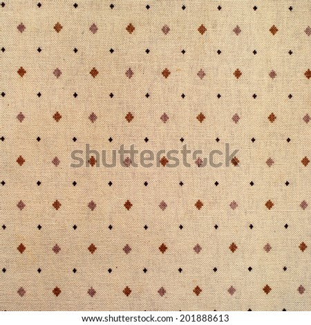 Vintage Fabric Texture Pattern, Beige canvas background, retro style