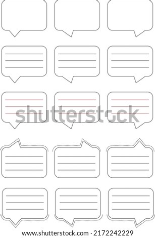 Chat Icon with Multiple Creative Style Talk bubble speech icon. Dialogue balloon sticker silhouette. Chat icon symbol vector Bubble Iicons