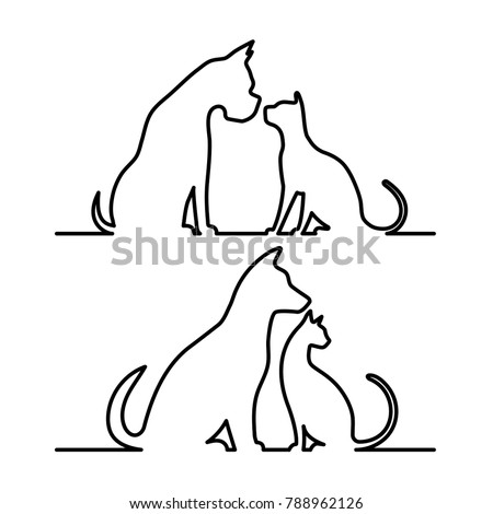 Cat Silhouette Outline | Free download on ClipArtMag