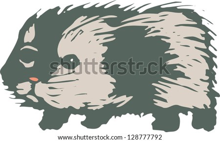 Vector Illustration Of A Guinea Pig - 128777792 : Shutterstock