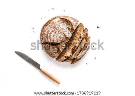 Similar – Image, Stock Photo Tasty bread on cutting board