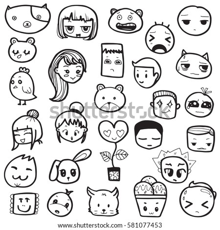  Gambar  Doodle  Emoji Terkini Banget