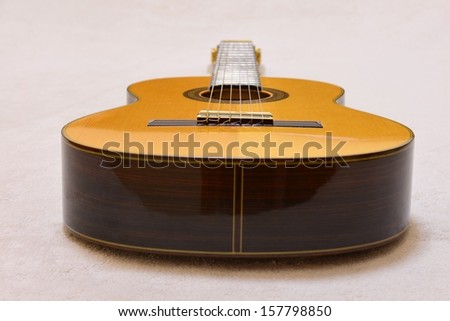 Old classic spanish concert guitar
