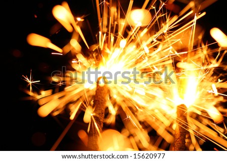 christmas celebration sparklers